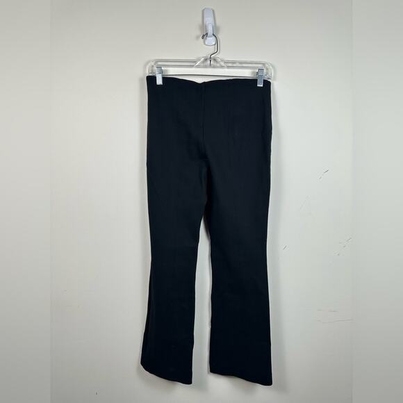 Anthropologie Maeve The Margot Kick Flare Cropped Pants Black Size Small Pull On - Picture 5 of 6